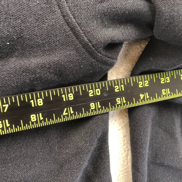 Izod Mens Double Pique Rugby Polo Shirt Medium Black Long Sleeve Classic Casual - Picture 5 of 11